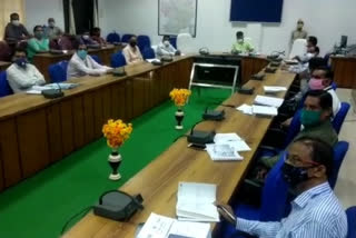 Collector and others during review meeting