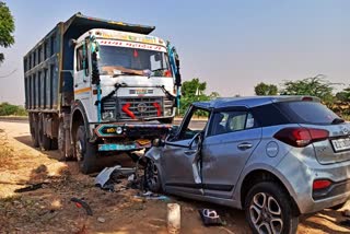 Three people died in road accident in Nagaur