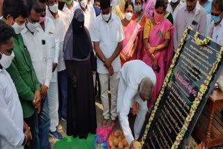 mla diwakar reddy started high level bridge at seetharampally in mancherial