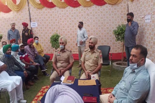 DSP Bikramjit Singh held a meeting with people at Kurali Sadar Police Station