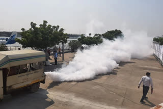 Fogging was done at the riverfront for the safety of Prime Minister Modi