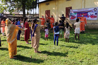 covid-19 awareness program ndrf at guwahati