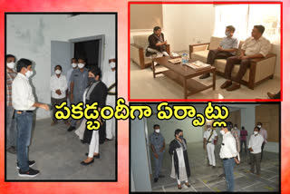 collector bharati hollikeri visited srtong room and meeting with police, cost observers at siddipeta