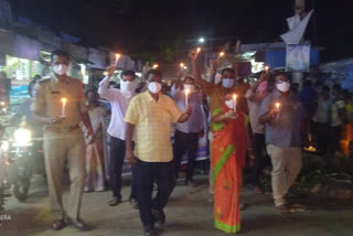 కొవిడ్​ నివారణకు కొవ్వొత్తుల ర్యాలీలు