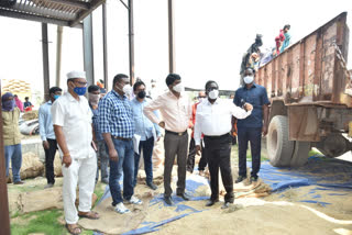 collector narayana reddy visit paddy center in nizamabad kalur