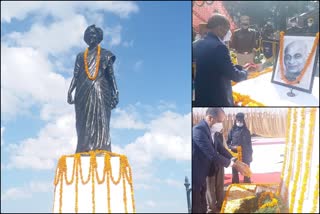 CM Jairam Thakur pays tribute to former PM Indira Gandhi and Sardar Patel in shimla