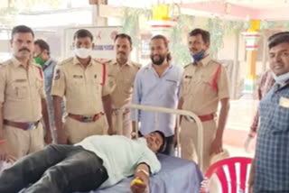blood donation camp at zaheerabad in sangareddy district