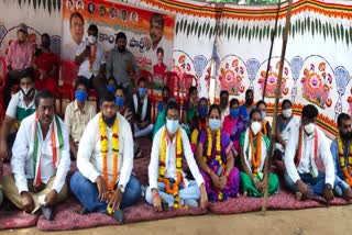 congress Satyagraha initiation support of farmers