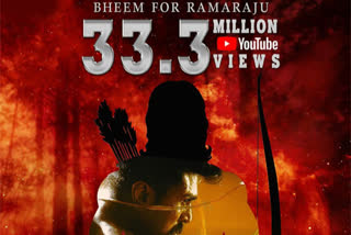 ram charan -rrr-movie -teaser-creates-record