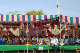 congress party sathyagraha at vizianagaram