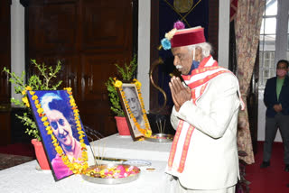 himachal pradesh governor  bandaru dattatreya on patel jayanthi and indira gandhi vardhanthi