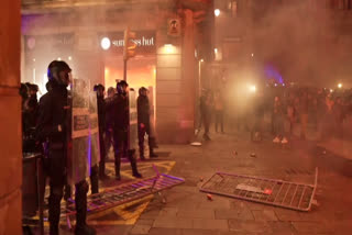 Barcelona protest