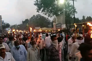 Congress agitation in Yavatma