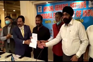 national handball president jagan mohan oath in hyderabad