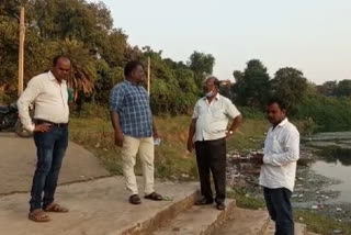 mla sukhram oraon inspected chhat ghat in chaibasa