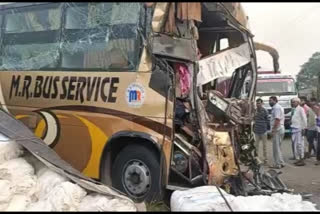 20 injured in a bus accident near Valsad in Gujarat