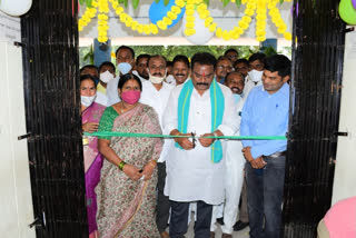 mla sunke ravishankar inaugurates dharani portal at ramadugu in karimnagar district
