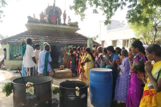 villagers praying for rain