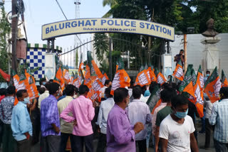 BJP_AGITATION IN SOUTH DINAJPUR