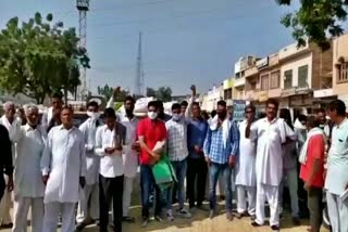 farmer protest in fatehabad grain market