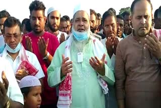 Badaruddin Ajmal visited dhubri assam etv bharat news