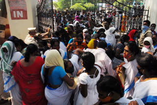 aasha workers protest in prakasam district