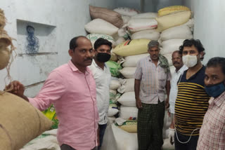 illegally stored ration rice seized