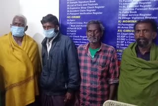 Five members arrested for selling ganja