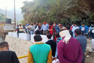 dm inspects national highway rudraprayag