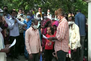 Protest in front of bargarh Magistrate's Office