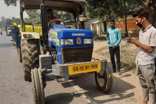 Illegal sand transport