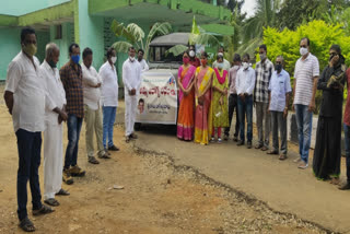 Nama Nageswara Rao arranged a jeep for Aswaraopeta Government Hospital through the Nama Muttiah Memorial Trust