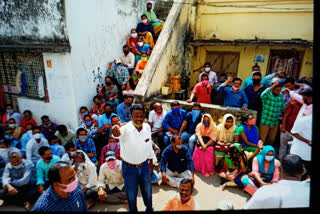 crt's protest at parvathipuram sub treasury office in vizianagaram