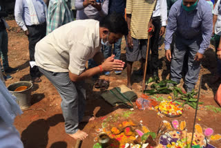 Bhoomi Pujan of New hospital building in bijapur