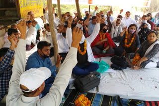 Teachers sitting on hunger strike in nuh