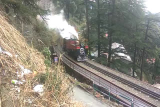 successful testing of historic steam engine after 8 months on kalka shimla railway track