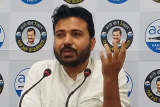 Aam Aadmi Party Corporation in-charge Durgesh Pathak held a press conference on Tuesday at the party headquarters