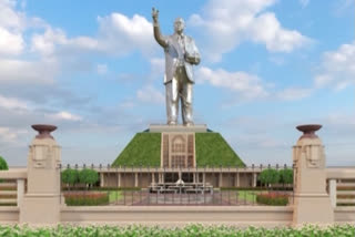 a-huge-bronze-statue-of-Ambedkar-at-Vijayawada-swaraj-Maidan