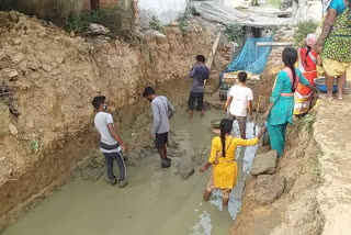 raigarh nagar nigam constructing drain system