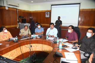 Collector Vinay Chand  Review by District Reorganization Issues
