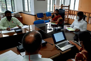 DC KB Shivakumar conducted a progress review meeting at Shimoga