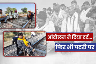 monk are also agitating on railway track,  Gurjar reservation movement