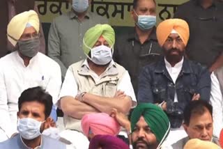 Khaira, Dhindsa urge to fight together in Jantar Mantar dharna
