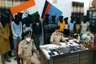 police-arrested-14-cyber-criminals-in-deoghar