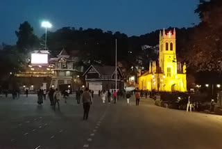 Karwachauth preparations at ridge madian shimla