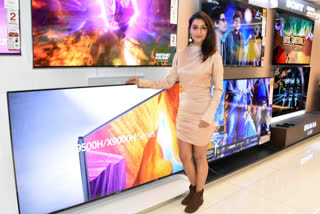 actress payal rajput inaugurated electronic showroom