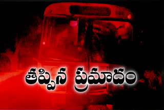 Missed road accident in Eklaspur, Peddapalli District