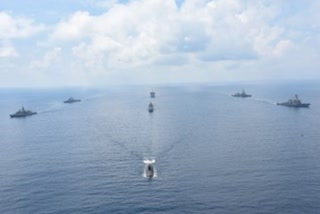 malabar naval exercise in bay of bengal