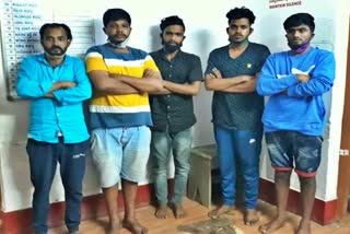 five gangsters arrested