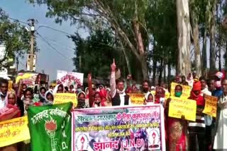 rally against increasing rate of crime in gumla